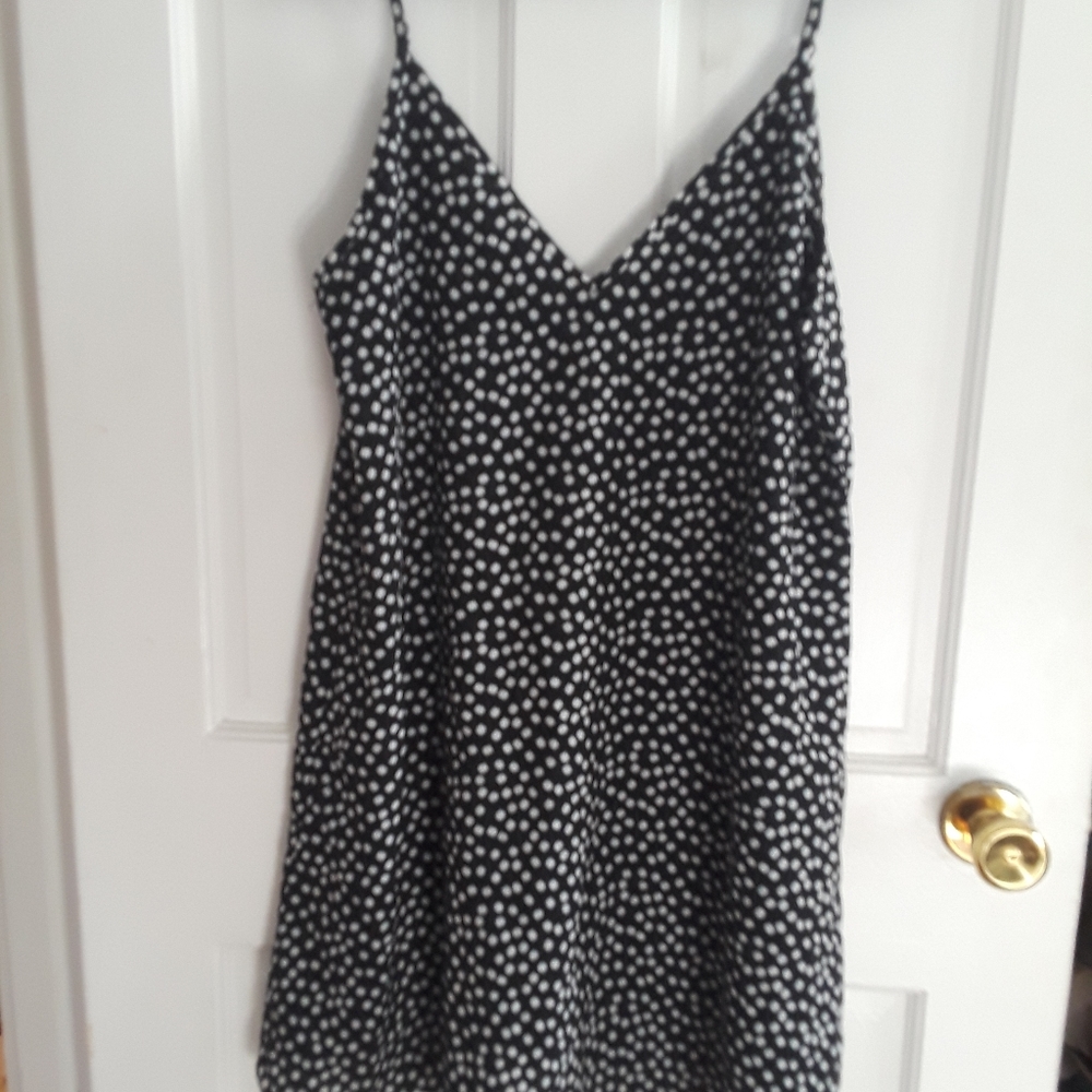 New SHEIN Black & White Slip dress sz L